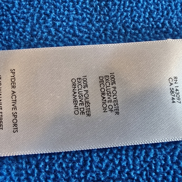 SPYDER Boys Constant Full Zip Stryke Sweater Jacket Blue Jacket XL 18 - Picture 6 of 16